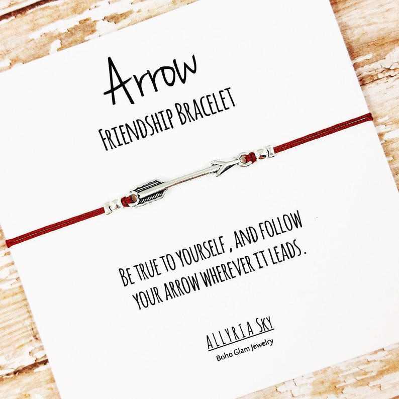 Arrow Friendship Bracelet With follow Your Arrow Etsy