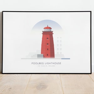 Poolbeg lighthouse, Dublin, Ireland