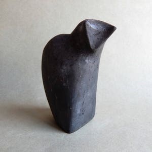 Ceramic sculpture Black Cat, sculpture of Raku, minimalism, a figurine of a cat, figurine, pets, animal figurines,a collection of cats,art image 6