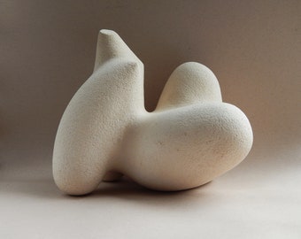 Ceramic sculpture - woman, art, garden sculpture, minimalism, nature, interior decor, art object, modern sculpture, original gift, ceramics