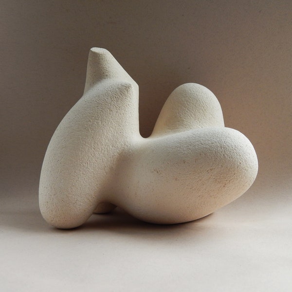 Ceramic sculpture - woman, art, garden sculpture, minimalism, nature, interior decor, art object, modern sculpture, original gift, ceramics