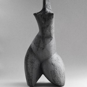 Ceramic sculpture, black ceramics, ceramic figurine, African figure,sculpture for the garden, ceramics Raku, art and collecting, woman