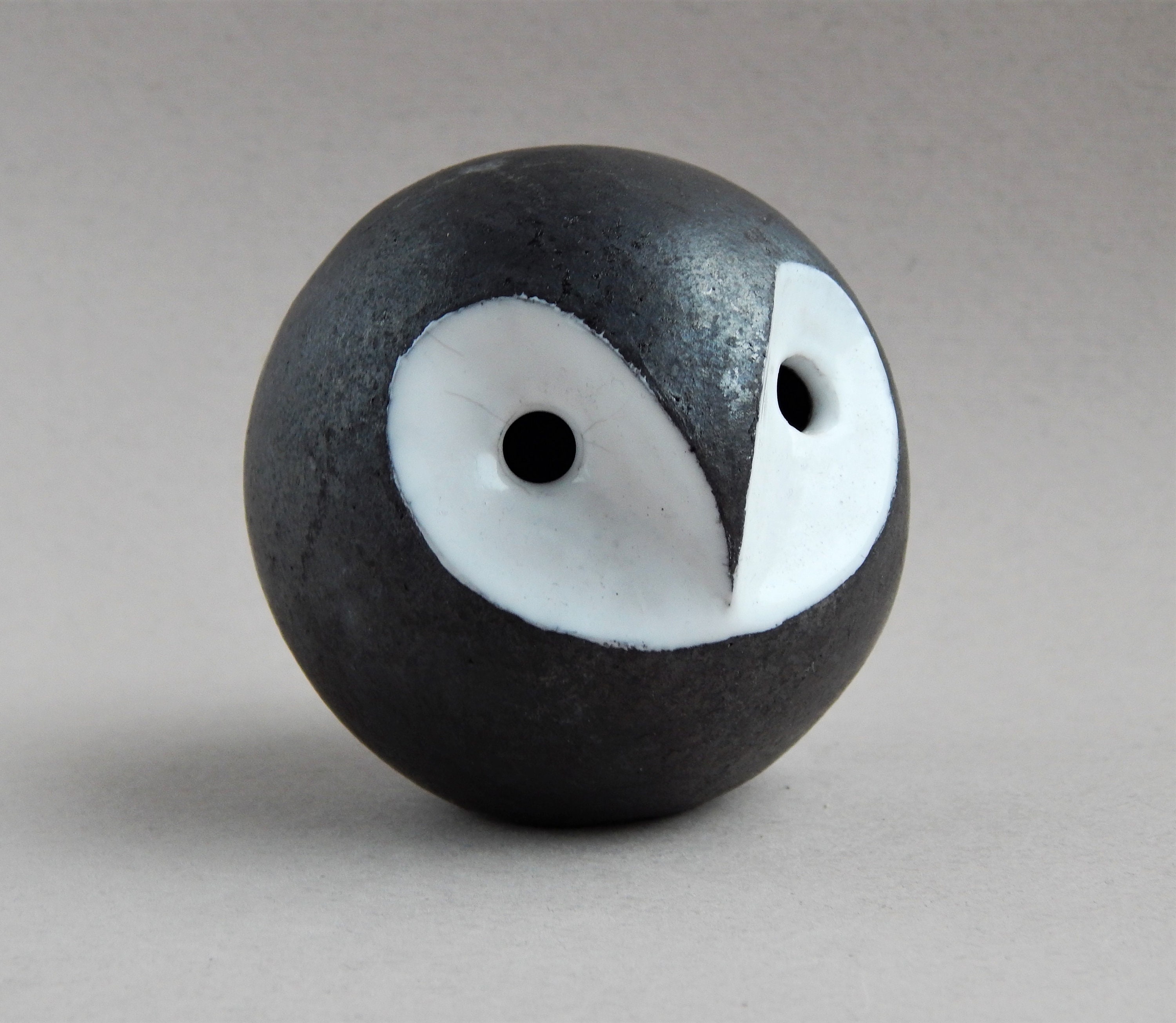 Ceramic figurine owl,owl-whistle,bird-whistle,ocarina,ethnica,folklore,white,minimalism,original gif