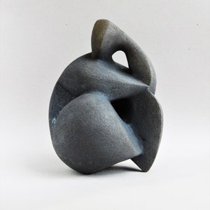 Ceramic sculpture, black ceramics, ceramic figurine, African figure,sculpture for the garden,ceramics Raku,art and collecting,woman figurine