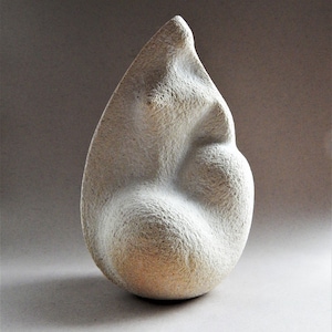 Ceramic sculpture, woman, statue, sculpture for the garden, art, gift, ceramics, minimalism, natural, white