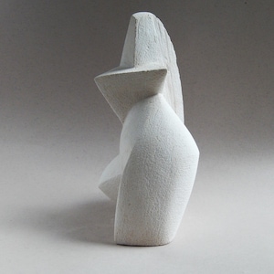 Ceramic sculpture dance, female figure, ceramics, white, original gift,garden sculpture,art,terracotta,housewarming gift,christmas present image 3