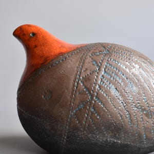 Ceramic sculpture - quail, Raku pottery, blue bird, quail, African bird, turkey, Raku sculpture, art, bird collection, birthday present