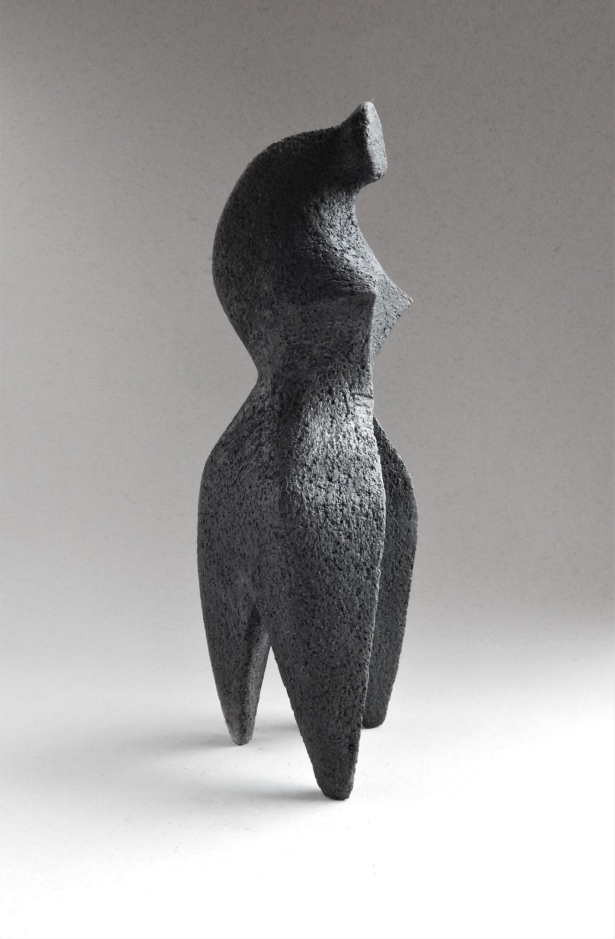 Ceramic sculpture, black ceramics, ceramic figurine, African figure,sculpture for the garden,ceramics Raku,art and collecting,woman figurine