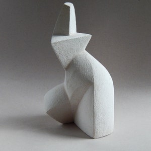 Ceramic sculpture dance, female figure, ceramics, white, original gift,garden sculpture,art,terracotta,housewarming gift,christmas present image 8