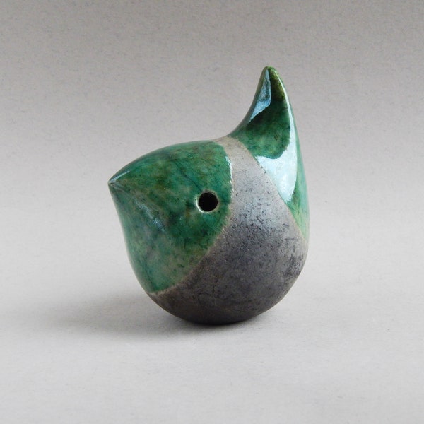Ceramic figurine "Blue bird", ceramics Raku, natural, abstract, minimalism, animal figures, ceramic sculpture, nightingale, little bird