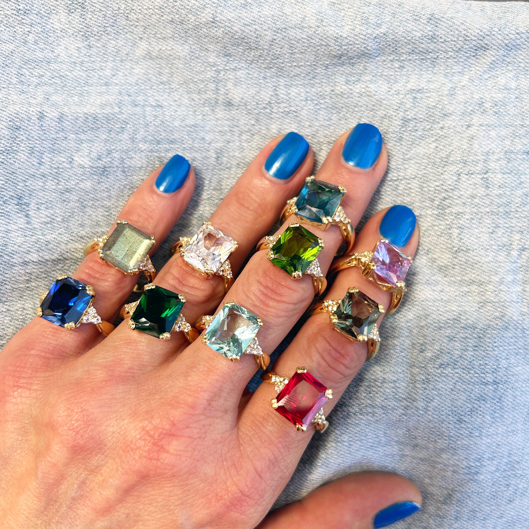 Ruby Ring - Gold Ring - July Birthstone - Gemstone Band