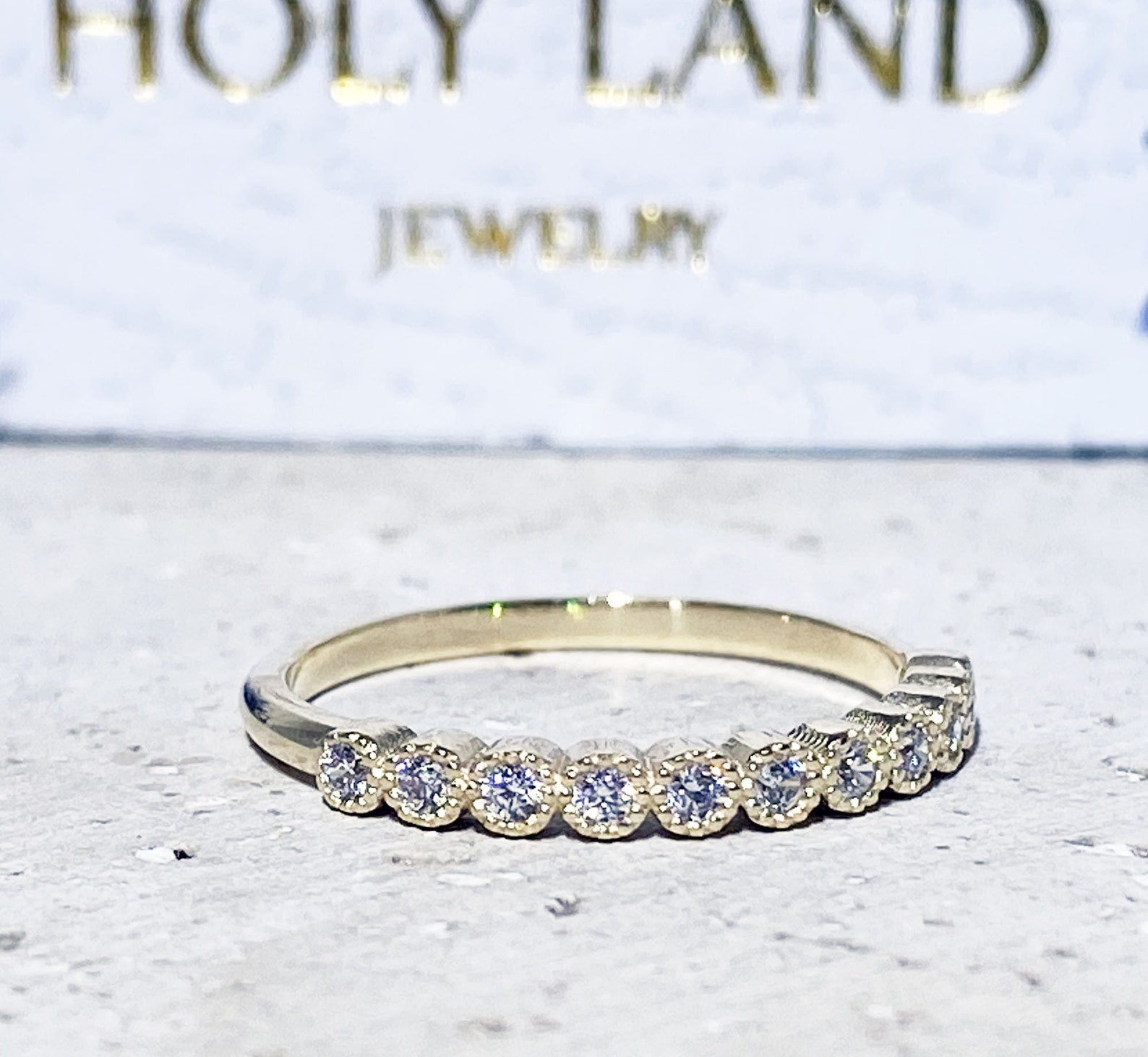 Clear Quartz Ring White Quartz Band Tiny Ring Delicate Etsy