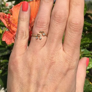 Music Note Ring - Music Note Charm - Music Jewelry - Music Symbol ...