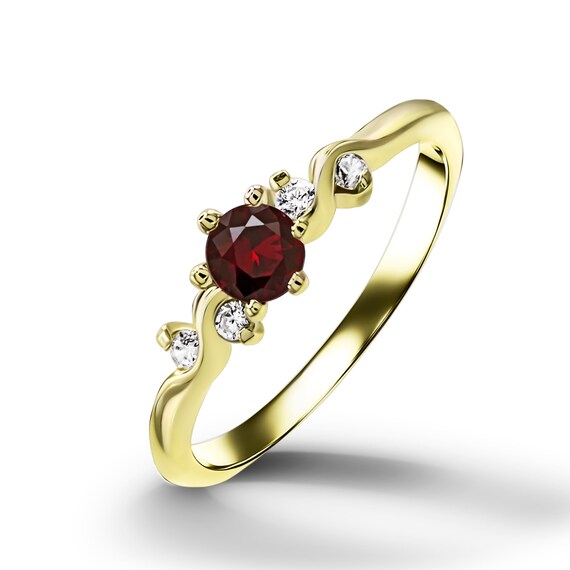 Garnet Ring, Statement Ring, 925 Silver Ring, Women Ring, Natural Garnet,  Dainty Ring, Boho Ring, Gemstone Ring, Garnet Jewelry, Unique Ring - Etsy