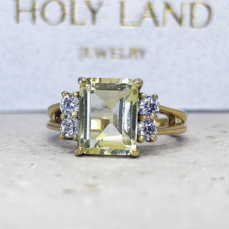 Lemon Quartz Gossip Ring main image 0