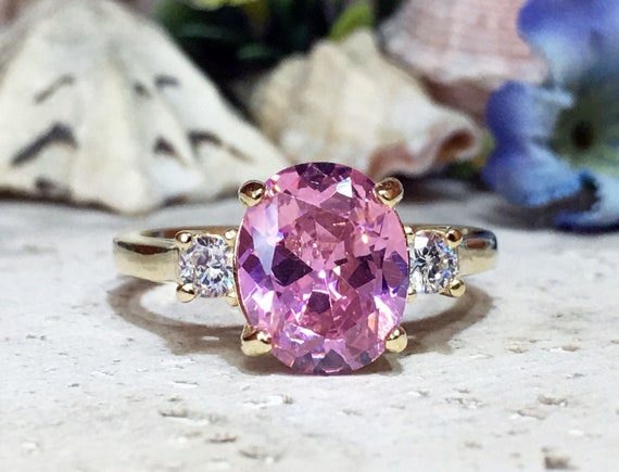 Rose quartz engagement ring etsy store