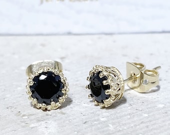 美品オニキス ピアス ゴールドブラック ロイヤルオーダー 10K ゴールド