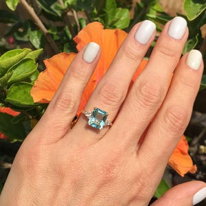 Brazilian aquamarine ring best sale