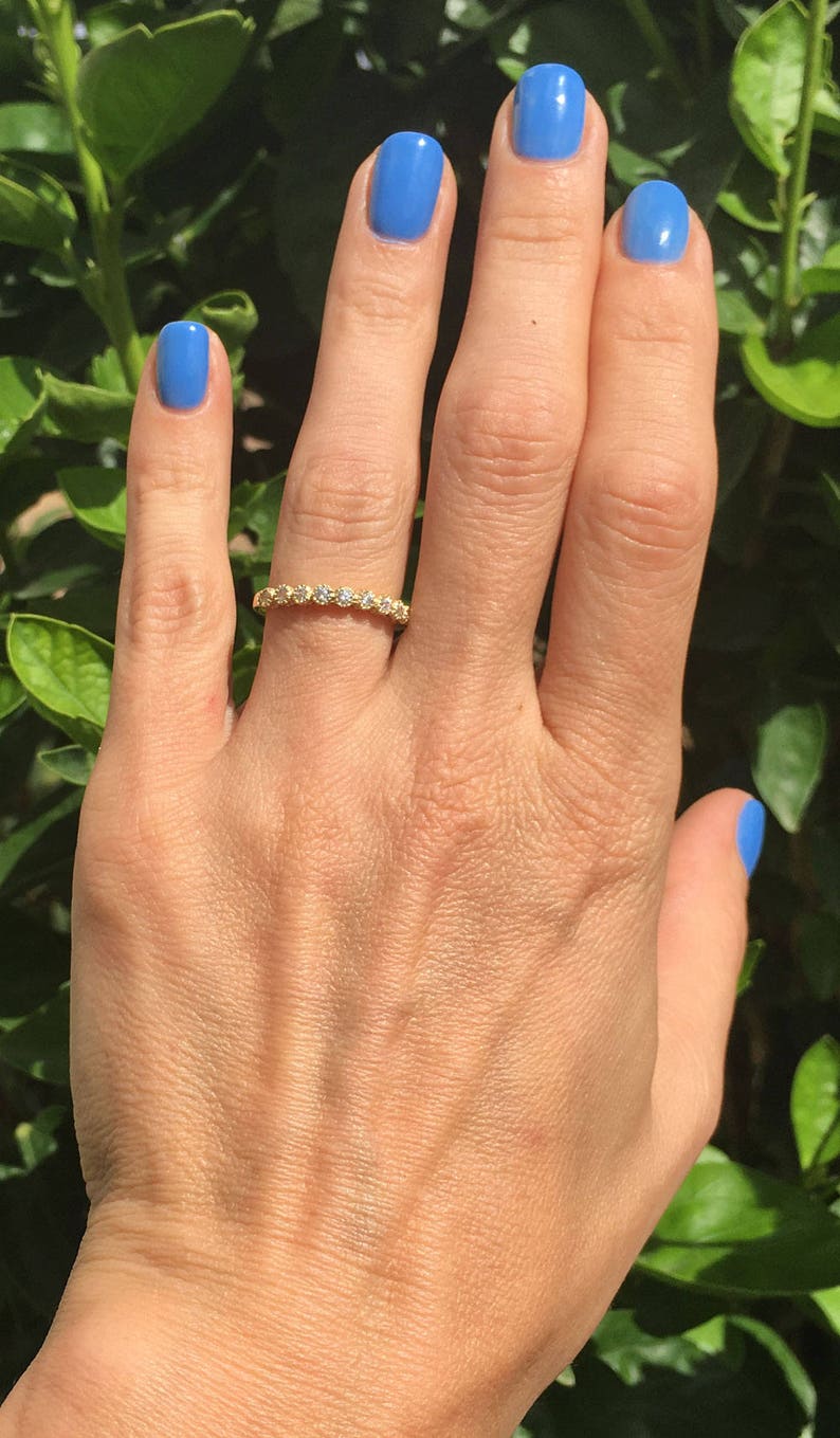 Clear Quartz Ring White Quartz Band Gold Ring Stack Ring Etsy