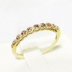Citrine Ring - November Birthstone - Stack Ring - Gold Ring - Dainty Ring - Bezel Ring - Simple Ring - Gemstone Band - Tiny Ring