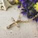 Cross Necklace - Small Cross - Gold Cross Necklace - Simple Necklace ...