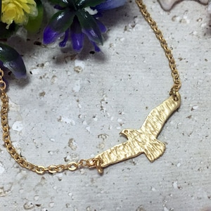 Bird Bracelet - Gold Bracelet - Silver Bracelet - Chain Bracelet - Simple Bracelet - Charm Bracelet - Flying Bird Bracelet - Bridesmaid Gift