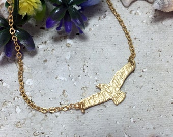 Bird Bracelet - Gold Bracelet - Silver Bracelet - Chain Bracelet - Simple Bracelet - Charm Bracelet - Flying Bird Bracelet - Bridesmaid Gift