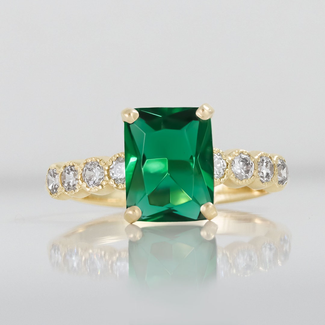 Buy 24k Gold Emerald Ring//artisan Emerald Ring//emerald 24k Ring//24k Gold  Ring//24k Gold Hand Made Emerald Ring//artisan Gold Emerald Ring Online in  India - Etsy