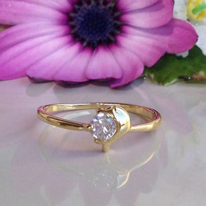 Dolphin Ring - Gold Ring - Stacking Ring - Simple Ring - Everyday Ring - Tiny Ring - Midi Ring - Dainty Ring - Animal Ring