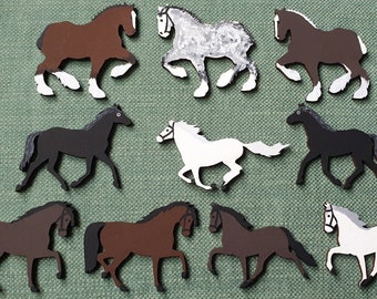 Hand painted horse fridge magnets