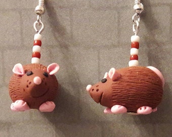 Happy mouse earrings. Handmade