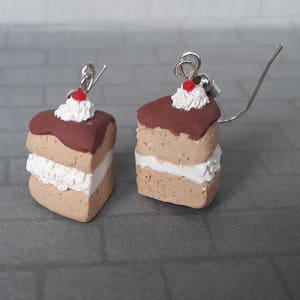 Slices of cake earrings. image 6