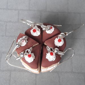 Slices of cake earrings. image 4