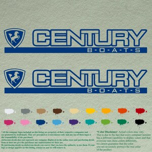 Paar eeuw compatibele restauratie boten stickers vinyl stickers boot buitenboordmotor set van 2