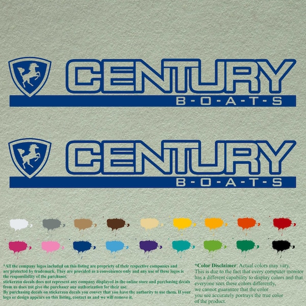 Century Boat Decals Etsy