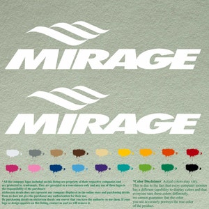 Paar Mirage-compatibele restauratiestickers Vinylstickers Boot buitenboordmotor set van 2 stuks