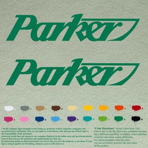 Paar compatibele Parker-restauratiestickers Vinylstickers Boot buitenboordmotor set van 2 stuks