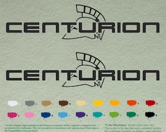 Pair Centurion Compatible restoration Decals  Vinyl Stickers Boat Outboard Motor set of 2
