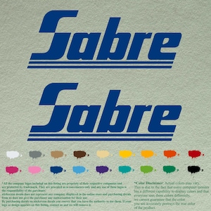 Paar sabel compatibele restauratiestickers vinylstickers boot buitenboordmotor set van 2
