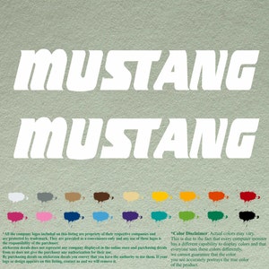 Paar Mustang-compatibele restauratieboten Decals Vinylstickers Boot buitenboordmotor set van 2