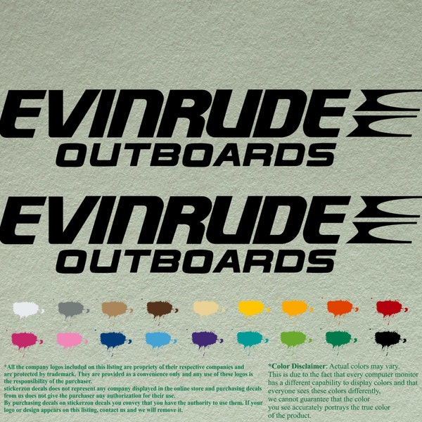 Outboard Motor Decals Etsy