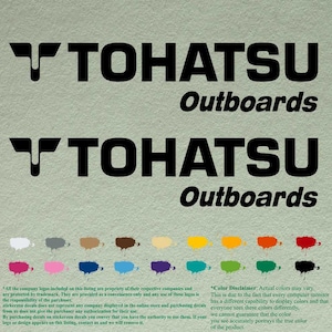 Paar Tohatsu-compatibele restauratieboten buitenboordmotoren stickers vinylstickers boot buitenboordmotor set van 2 stuks