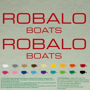 Paar robalo-compatibele restauratie boten stickers vinyl stickers boot buitenboordmotor set van 2