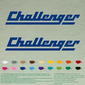 Paar Challenger Vintage compatibele restauratie boten buitenboordmotoren stickers vinyl stickers boot buitenboordmotor set van 2