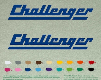 Pair of Challenger Vintage Compatible restoration Boats Outboards Decals Vinyl Stickers Boat Outboard Motor set of 2