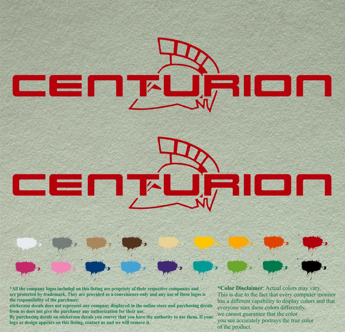 Pair Centurion Decals Vinyl Stickers Boat Outboard Motor Lot Etsy