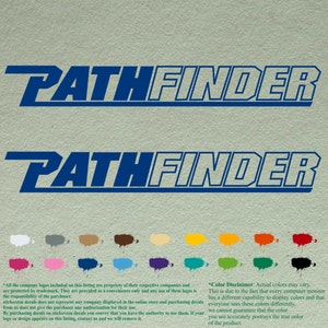Paar Pathfinder-compatibele restauratiestickers Vinylstickers Boot buitenboordmotor set van 2 stuks