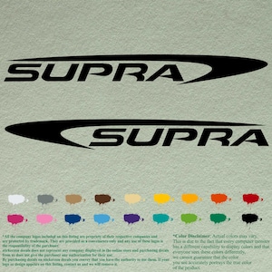 Paar Supra-compatibele restauratiestickers Vinylstickers Boot buitenboordmotor set van 2 stuks