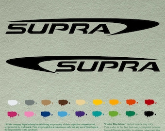 Pair Supra Compatible restoration Decals  Vinyl Stickers Boat Outboard Motor set of 2
