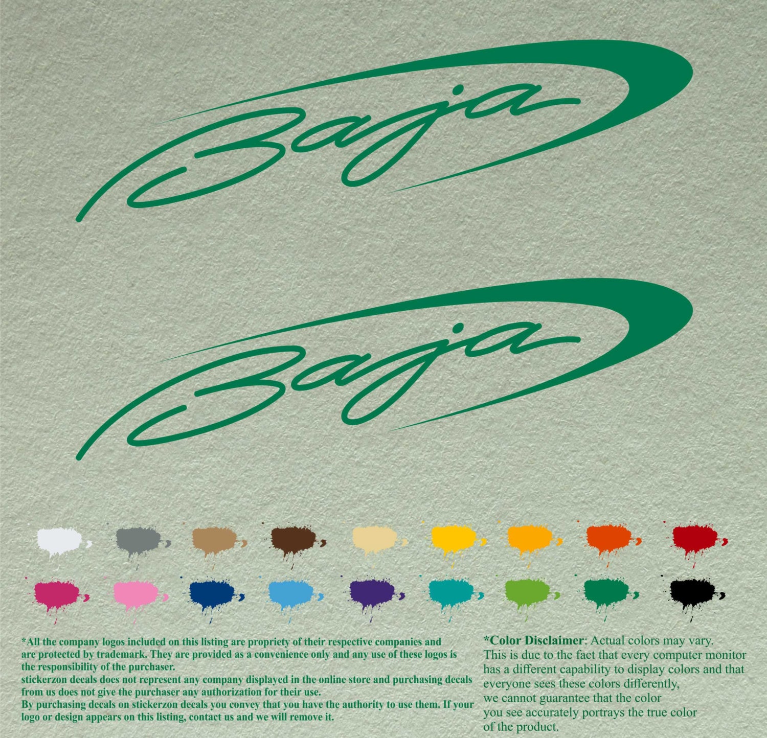 Baja Boat Decal Etsy